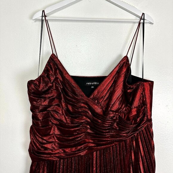 RETROFETE Lumi Dress in Red Size XX-Large - Picture 4 of 8